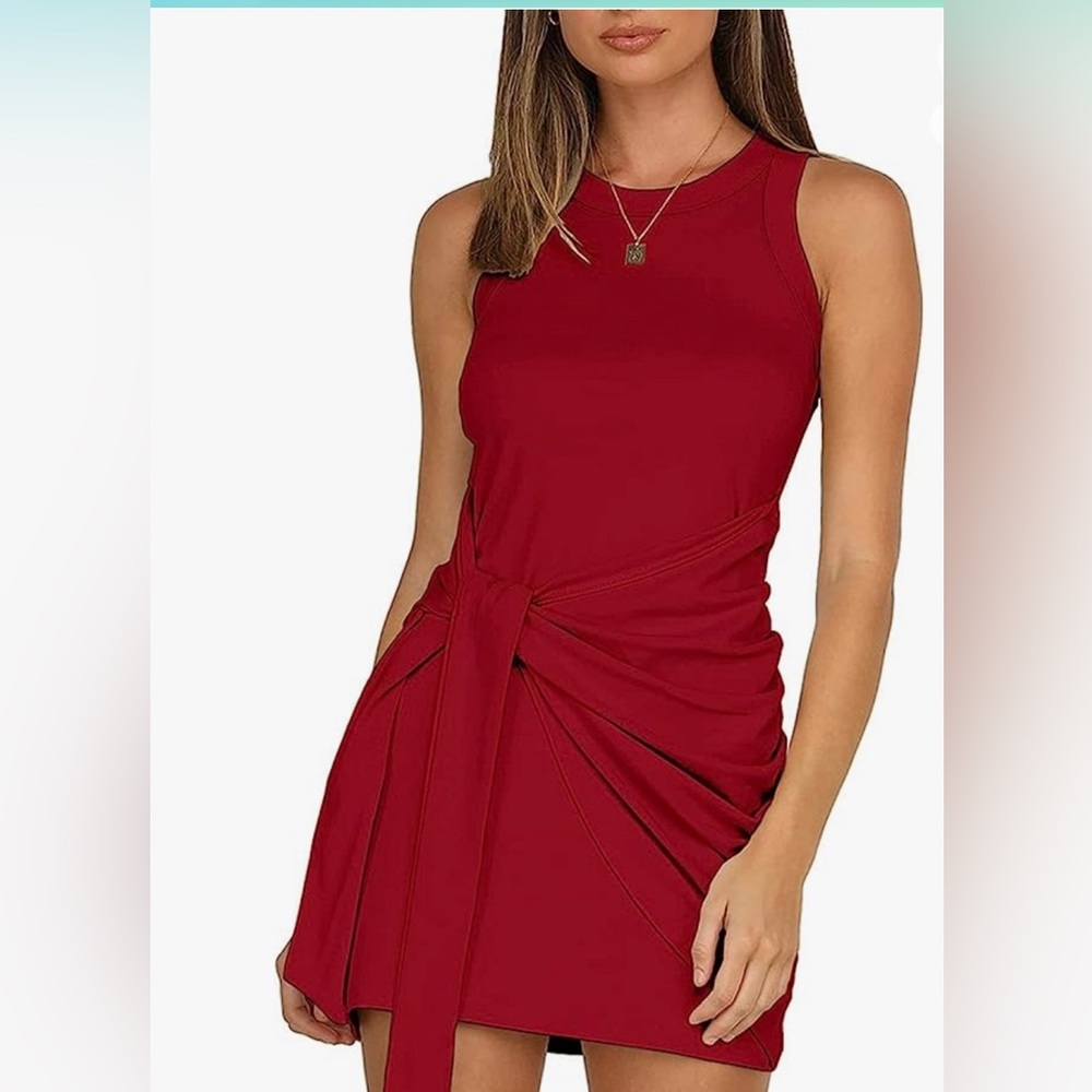 Sleeveless Wrap Dress